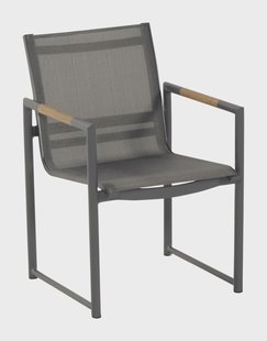 Hartman Tuinstoel 'Fontaine' teakhout, kleur Zwart