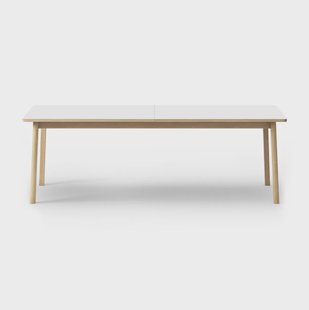 Fredericia Furniture Ana eettafel 220-320x95 cm Nanolaminaat wit-gezeepte eik