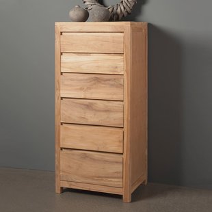 Tower Living Ladekast Corona Teak met 6 laden - Bruin