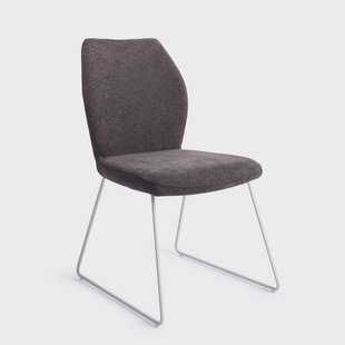 Jesper Home Eetkamerstoel 'Ikata' Slide White, kleur Almost Black