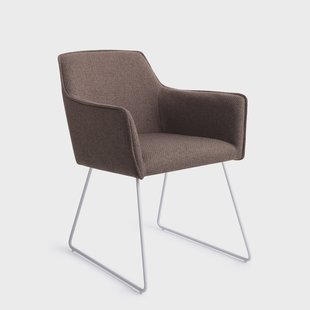 Jesper Home Eetkamerstoel 'Hofu' Slide White, kleur Potters Clay