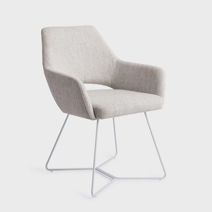 Jesper Home Eetkamerstoel 'Yanai' Beehive White, kleur Pigeon