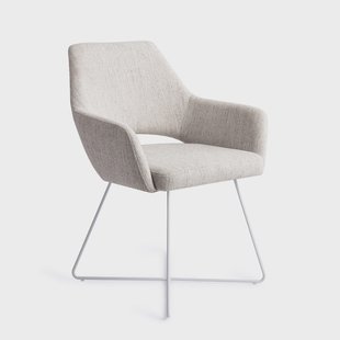 Jesper Home Eetkamerstoel 'Yanai' Cross White, kleur Pigeon