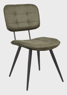 LABEL51 Eetkamerstoel 'Gus' kleur Army Green