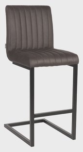 LABEL51 Barkruk 'Milo' kleur Antraciet (zithoogte 66cm)