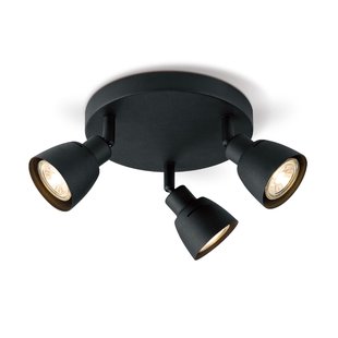 Home Sweet Home Opbouwspot Aka Led Zwart ⌀19cm 3xgu10 5w