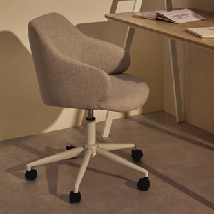 Kave Home Bureaustoel 'Einara' kleur Lichtgrijs