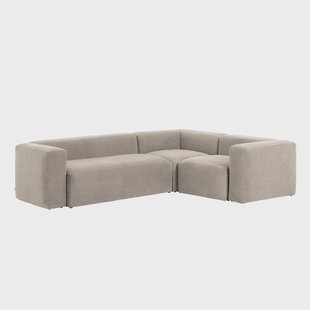 Kave Home 3-zits Hoekbank 'Blok' kleur Beige