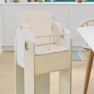 Kave Home Stoelkussen 'Nuun' t.b.v. kinderstoel, kleur Beige
