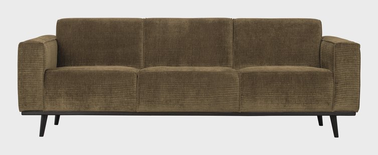 WOOOD Bank 3-zits 'Statement' Rib, kleur Rock