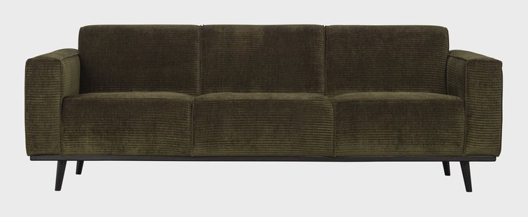 WOOOD Bank 3-zits 'Statement' Rib, kleur Warm Groen