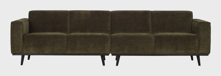 WOOOD Bank 'Statement' 4-zits, Rib, kleur Warm Groen