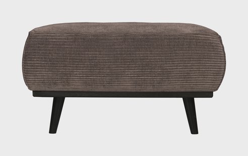 WOOOD Hocker 'Statement' Rib, kleur Taupe