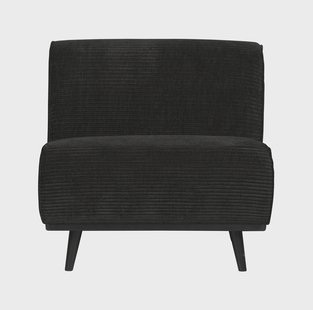 WOOOD Bank 'Statement' 1-zits Element, Rib, kleur Graphite