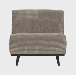 WOOOD Bank 'Statement' 1-zits Element, Rib, kleur Clay