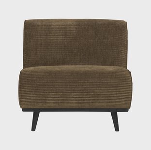 WOOOD Bank 'Statement' 1-zits Element, Rib, kleur Rock