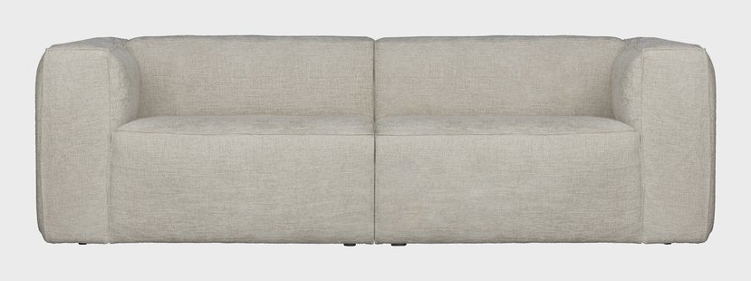 WOOOD Bank 'Bean' 3,5-zits, Melange, kleur Naturel