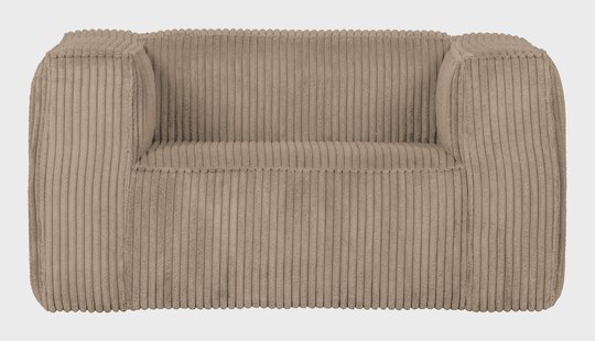 WOOOD Fauteuil 'Bean' Rib, kleur Travertin