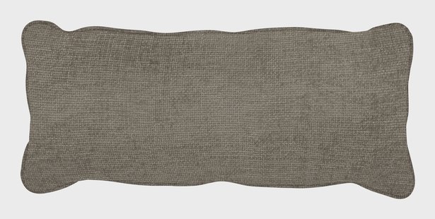 WOOOD Sierkussen 'Bean' 30 x 70cm, Melange, kleur Travertin