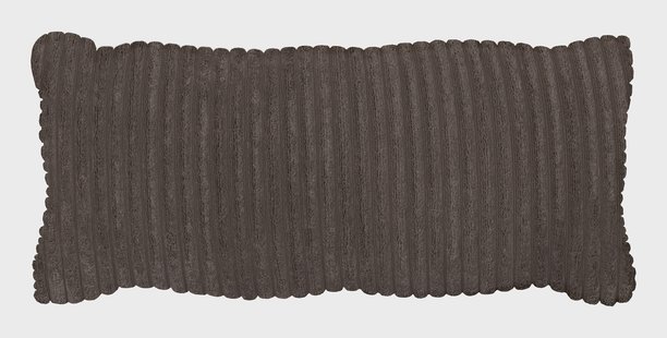WOOOD Sierkussen 'Bean' 30 x 70cm, Rib, kleur Mud