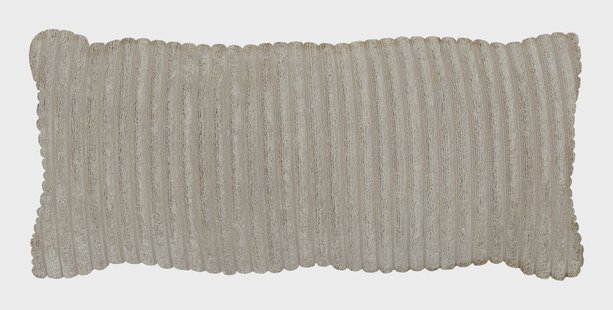 WOOOD Sierkussen 'Bean' 30 x 70cm, Rib, kleur Naturel