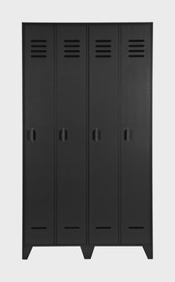 WOOOD Lockerkast 'Stijn' 2-deurs, kleur Zwart