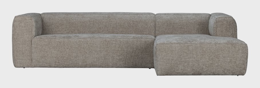 WOOOD Loungebank 'Bean' Rechts, Melange, kleur Travertin