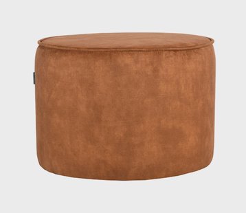 LABEL51 Poef 'Tibo' Velvet, kleur Oker