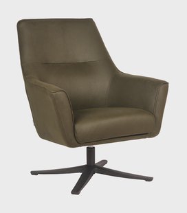 LABEL51 Draaibare Fauteuil 'Tod' Microfiber, kleur Army Green