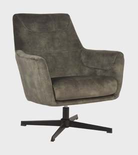 LABEL51 Draaibare Fauteuil 'Toby' Velvet, kleur Groen