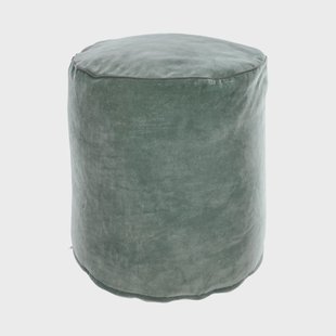 Kave Home Poef 'Brunetta' Velvet, kleur Turquoise