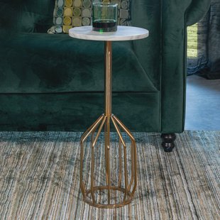 Dutchbone Bijzettafel 'Salerno' Marmer, 56cm hoog