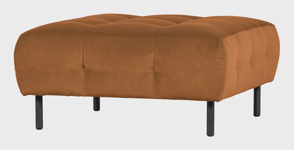 WOOOD Hocker 'Lloyd' Velvet, kleur Cinnamon
