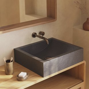 Kave Home Waskom 'Delina' 40 x 45cm, kleur Zwart