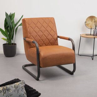 Tower Living Fauteuil 'Civo' kleur Cognac