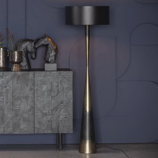 WOOOD Vloerlamp 'Blackout Too' kleur Zwart