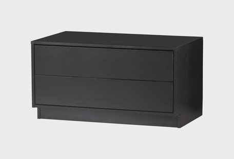 WOOOD TV-meubel 'Finca' Mat zwart, 75cm