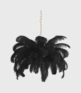 Light & Living Hanglamp 'Feather' Ø80cm, kleur Zwart