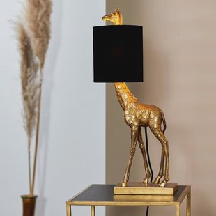 Light & Living Tafellamp 'Giraffe' 61cm, kleur Antiek Brons/Zwart