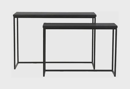 Light & Living Sidetable 'Bryson' Set van 2 stuks, kleur Zwart