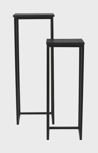 Light & Living Zuil 'Bryson' Set van 2 stuks, kleur Zwart