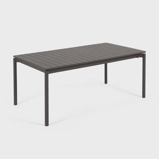 Kave Home Uitschuifbare Tuintafel 'Zaltana' 180 - 240 x 100cm, kleur Mat Zwart