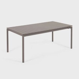 Kave Home Uitschuifbare Tuintafel 'Zaltana' 180 - 240 x 100cm, kleur Mat Bruin