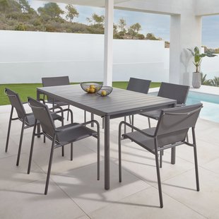 Kave Home Uitschuifbare Tuintafel 'Zaltana' 140 - 200 x 90cm, kleur Mat Zwart