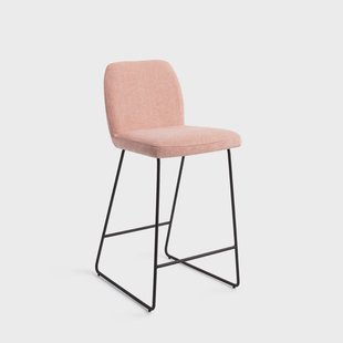 Jesper Home Barkruk 'Ikata' Slide Black, kleur Anemone (zithoogte 65cm)