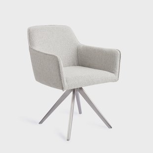 Jesper Home Eetkamerstoel 'Hofu' Turn Steel, Draaibaar, kleur Checkers Charm