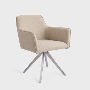 Jesper Home Eetkamerstoel 'Hofu' Turn Steel, Draaibaar, kleur Wild Walnut