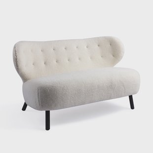 Jesper Home Bankje 'Kita' Teddy, kleur Crème