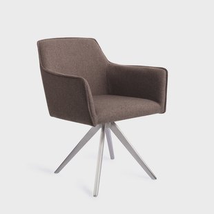 Jesper Home Eetkamerstoel 'Hofu' Turn Steel, Draaibaar, kleur Potters Clay