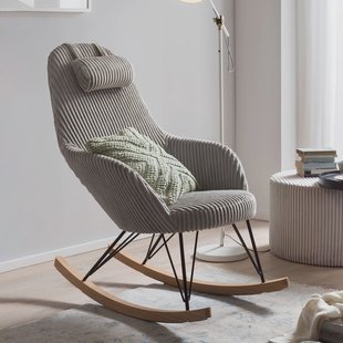 Artistiq Schommelstoel 'Jesús' Rib, kleur grijs